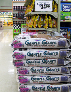 Gentle Giants dog food in Stater Bros.